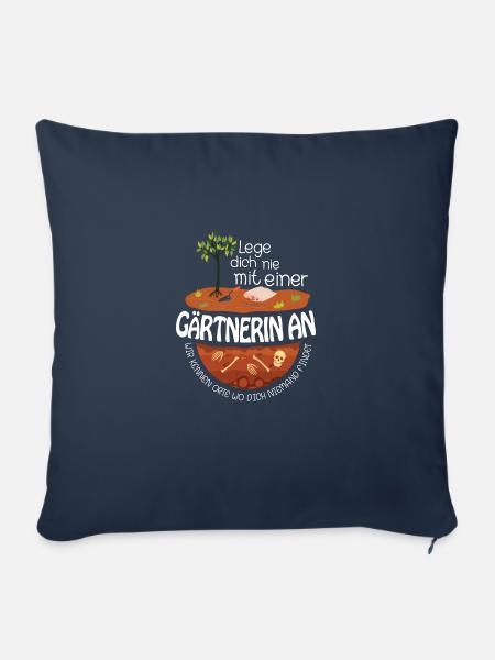 Retro Gärtner Garten Gärtner Hobbygärtner - Sofakissenbezug 45 x 45 cm - Navy