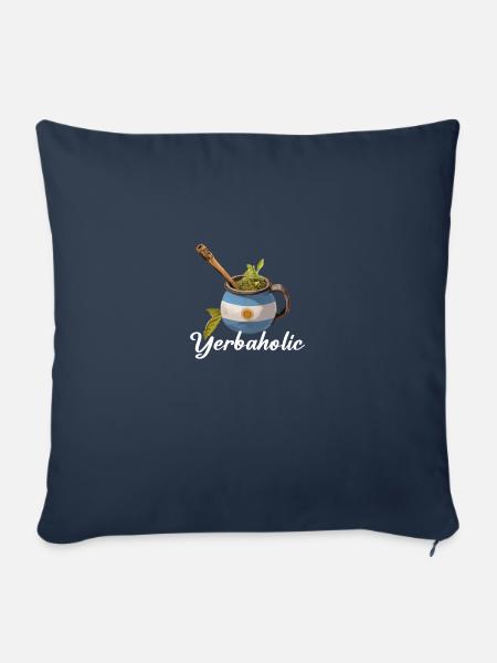 Yerba Mate argentina - Sofakissenbezug 45 x 45 cm - Navy