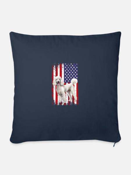 poodle dog - Sofakissenbezug 45 x 45 cm - Navy