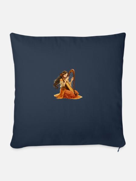 Harp playing - Sofakissenbezug 45 x 45 cm - Navy