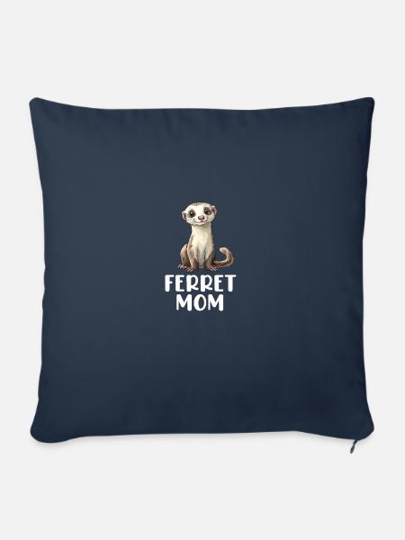 ferret mom - Sofakissenbezug 45 x 45 cm - Navy