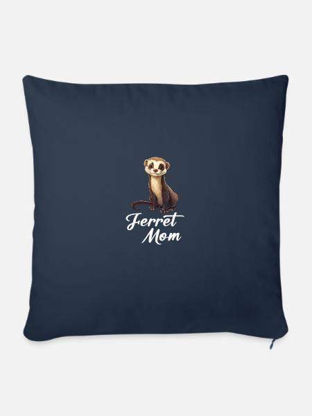 ferret mom - Sofakissenbezug 45 x 45 cm - Navy