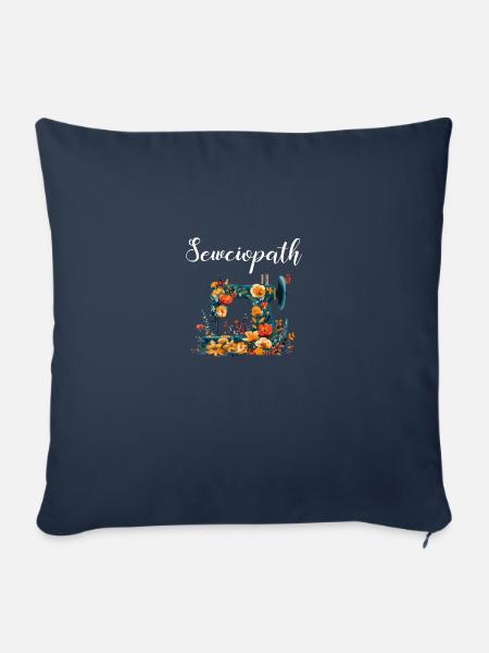 Sewciopath, Quilting sewing - Sofakissenbezug 45 x 45 cm - Navy