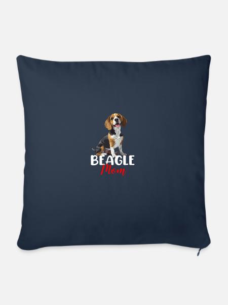 beagle mom beagle - Sofakissenbezug 45 x 45 cm - Navy