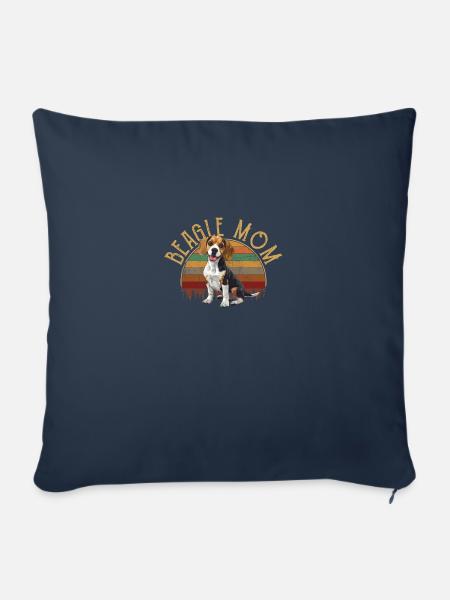 beagle mom beagle - Sofakissenbezug 45 x 45 cm - Navy