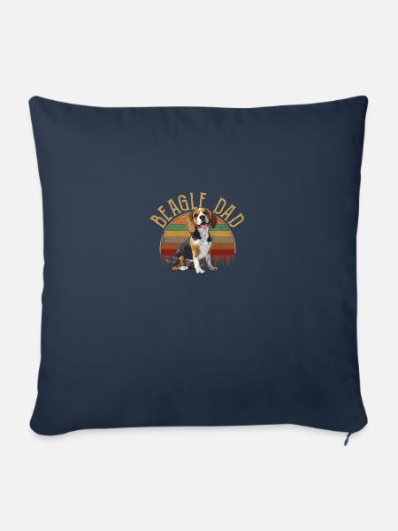 beagle dad beagle - Sofakissenbezug 45 x 45 cm - Navy