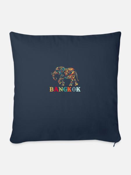 Elephant Thailand - Sofakissenbezug 45 x 45 cm - Navy