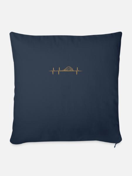 forecast Roller Coaster rollercoaster - Sofakissenbezug 45 x 45 cm - Navy