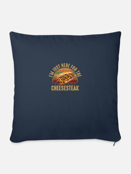Philly Cheesesteak apparel - Sofakissenbezug 45 x 45 cm - Navy