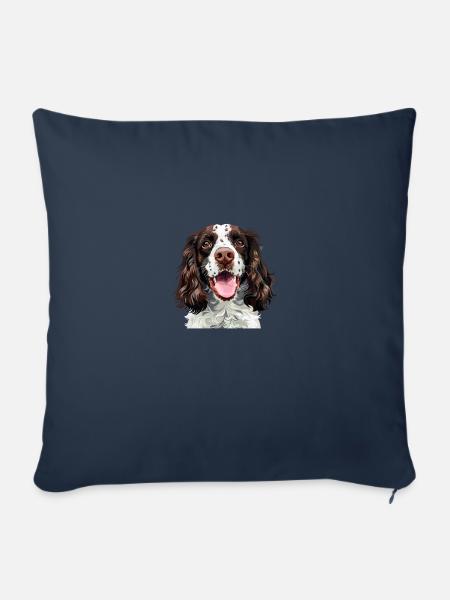 springer spaniel - Sofakissenbezug 45 x 45 cm - Navy