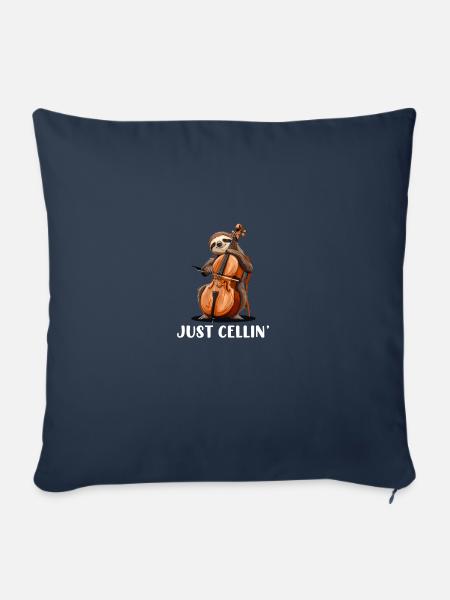 cello just cellin - Sofakissenbezug 45 x 45 cm - Navy