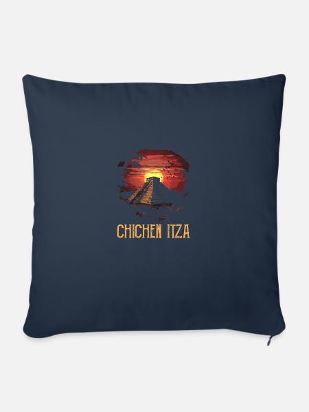 chichen itza mexico - Sofakissenbezug 45 x 45 cm - Navy