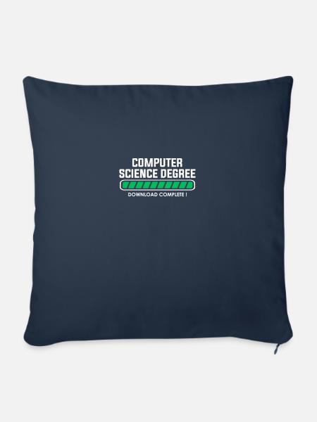 computer science degree - Sofakissenbezug 45 x 45 cm - Navy