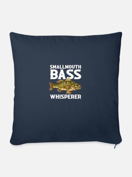 Smallmouth bass - Sofakissenbezug 45 x 45 cm - Navy