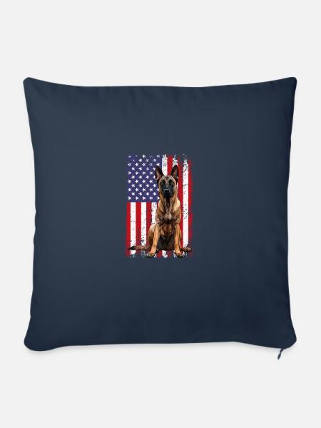 Belgian Malinois - Sofakissenbezug 45 x 45 cm - Navy
