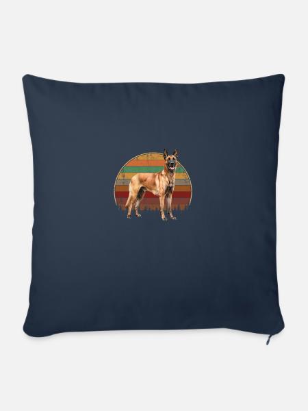 Belgian Malinois - Sofakissenbezug 45 x 45 cm - Navy