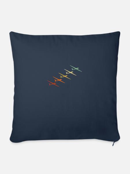 Sailplane Glider Aviation - Sofakissenbezug 45 x 45 cm - Navy