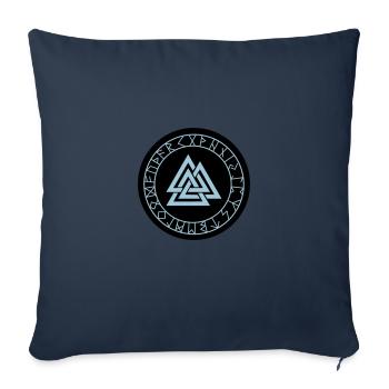 boussole viking wotan 02 - Housse de coussin décorative 45 x 45 cm - bleu marine - Devant