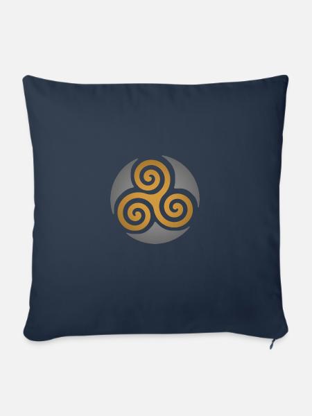Triskele - Sofakissenbezug 45 x 45 cm - Navy