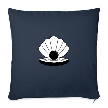 shell 02 - Sofa pillowcase 17,3'' x 17,3'' (45 x 45 cm) - navy - Front