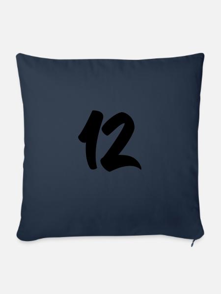 12 - Sofakissenbezug 45 x 45 cm - Navy