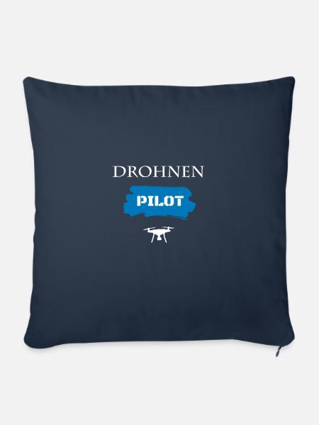 Drohnenpilot - Sofakissenbezug 45 x 45 cm - Navy