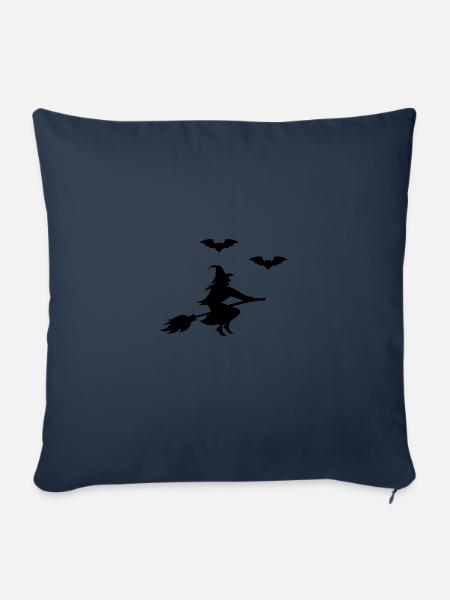 hexe fledermäuse - Sofakissenbezug 45 x 45 cm - Navy