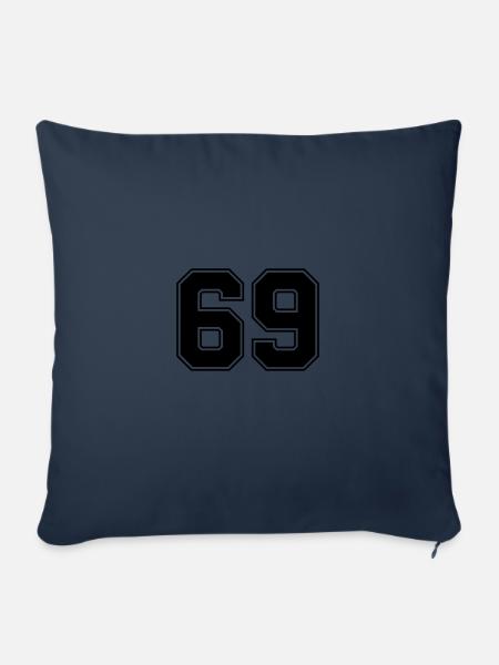 69 - Sofakissenbezug 45 x 45 cm - Navy