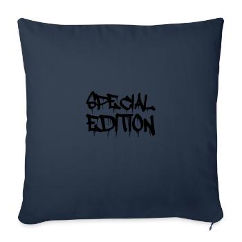 édition spéciale - Housse de coussin décorative 45 x 45 cm - bleu marine - Devant