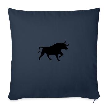 de l’argent - Housse de coussin décorative 45 x 45 cm - bleu marine - Devant