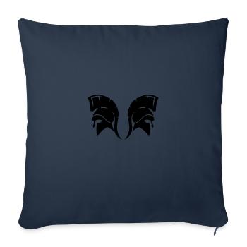 casque sparta 002 - Housse de coussin décorative 45 x 45 cm - bleu marine - Devant