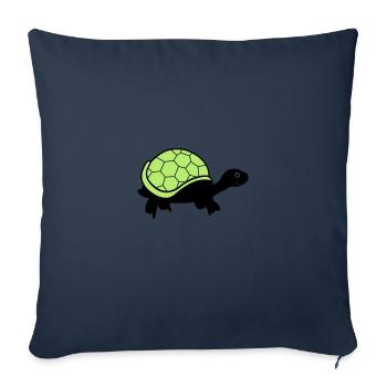 turtle - Sofa pillowcase 17,3'' x 17,3'' (45 x 45 cm) - navy - Front