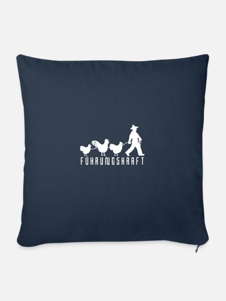 Führungskraft hühner Landwirt Hühnerbauer - Sofakissenbezug 45 x 45 cm - Navy
