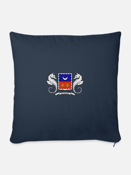 Ra HACHIRI Mayotte - Sofakissenbezug 45 x 45 cm - Navy