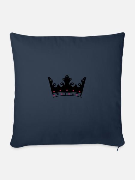 krone - Sofakissenbezug 45 x 45 cm - Navy