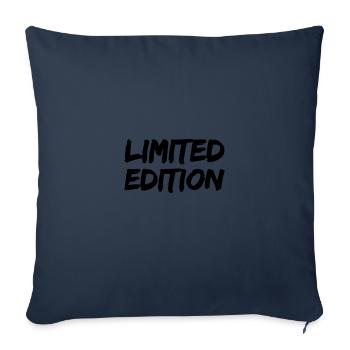 limited edition - Housse de coussin décorative 45 x 45 cm - bleu marine - Devant