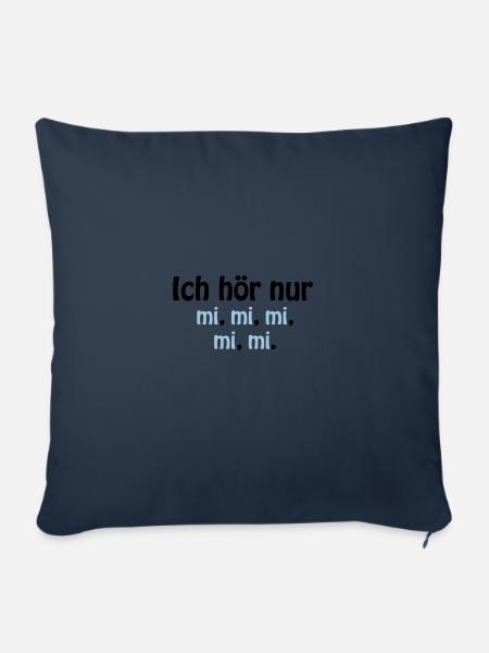 nur mi mi mi - Sofakissenbezug 45 x 45 cm - Navy