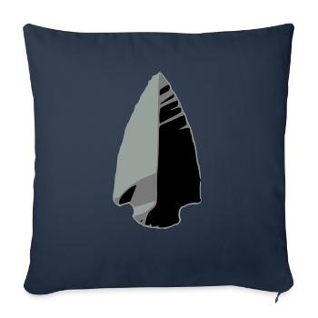 flint arrowhead indian T-shirts - Sofakissenbezug 45 x 45 cm - Navy - Vorne