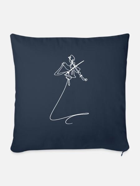 Geige - Sofakissenbezug 45 x 45 cm - Navy
