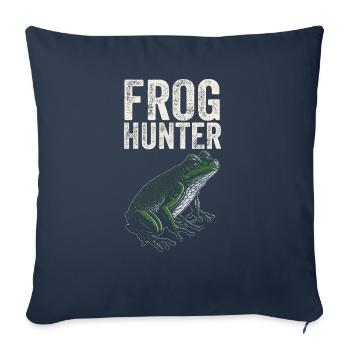 Herpetologist Amphibian Toad Lover Cool Frog Hunte - Sofa pillowcase 17,3'' x 17,3'' (45 x 45 cm) - navy - Front