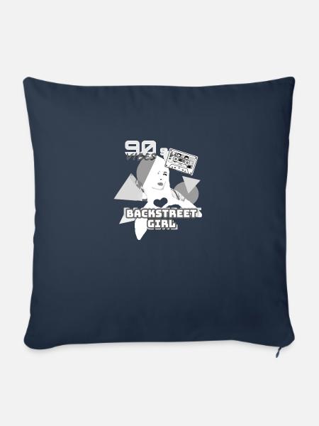 backstreet girl, backstreet , retro, 90's.90er - Sofakissenbezug 45 x 45 cm - Navy