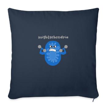 Mitochondria Scientist Biology Gift - Sofa pillowcase 17,3'' x 17,3'' (45 x 45 cm) - navy - Front