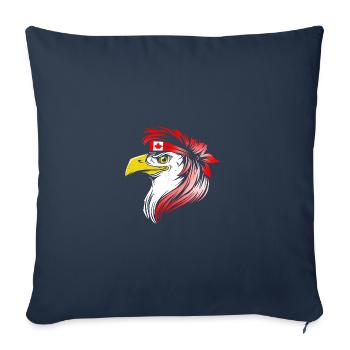 Canada - Housse de coussin décorative 45 x 45 cm - bleu marine - Devant