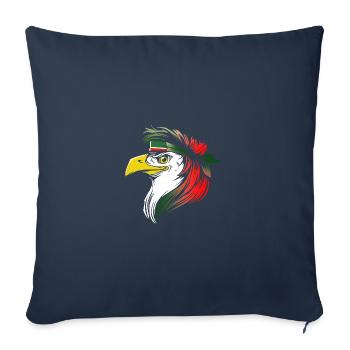 Tchétchénie - Housse de coussin décorative 45 x 45 cm - bleu marine - Devant