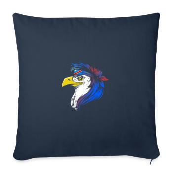 République démocratique du Congo - Housse de coussin décorative 45 x 45 cm - bleu marine - Devant