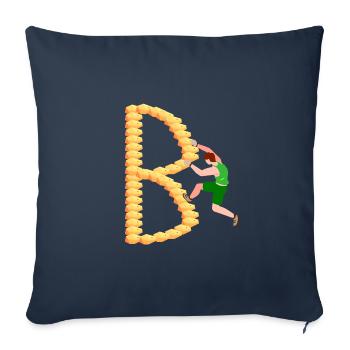 Climbing, Bouldering, Sport Climbing, Climbing Wall, Top - Sofa pillowcase 17,3'' x 17,3'' (45 x 45 cm) - navy - Front