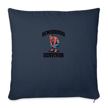 Hemorrhoid Survivor - Sofakissenbezug 45 x 45 cm - Navy - Vorne