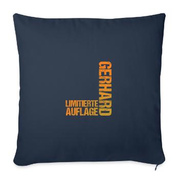 Gerhard - Sofa pillowcase 17,3'' x 17,3'' (45 x 45 cm) - navy - Front