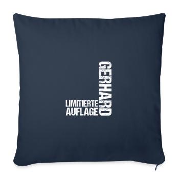 Gerhard - Sofa pillowcase 17,3'' x 17,3'' (45 x 45 cm) - navy - Front