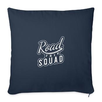 Road Trip - Housse de coussin décorative 45 x 45 cm - bleu marine - Devant
